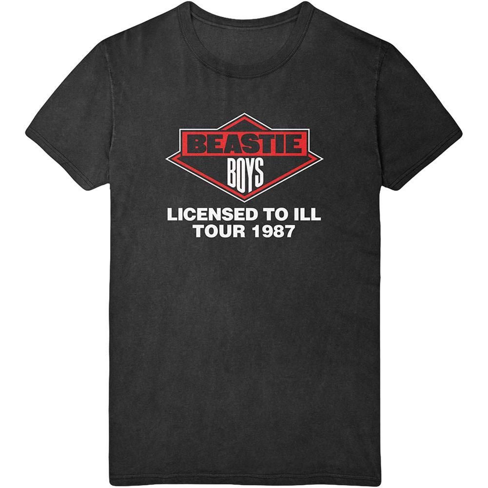 Men s Beastie Boys Licensed To Ill Tour 1987 Slim Fit T-shirt X-Large Black S