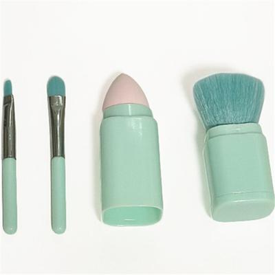 Concealer Beauty Tool, 8-in-1 tragbares teleskopisches quadratisches Make-up-Pinselset, Lidschattenpinsel