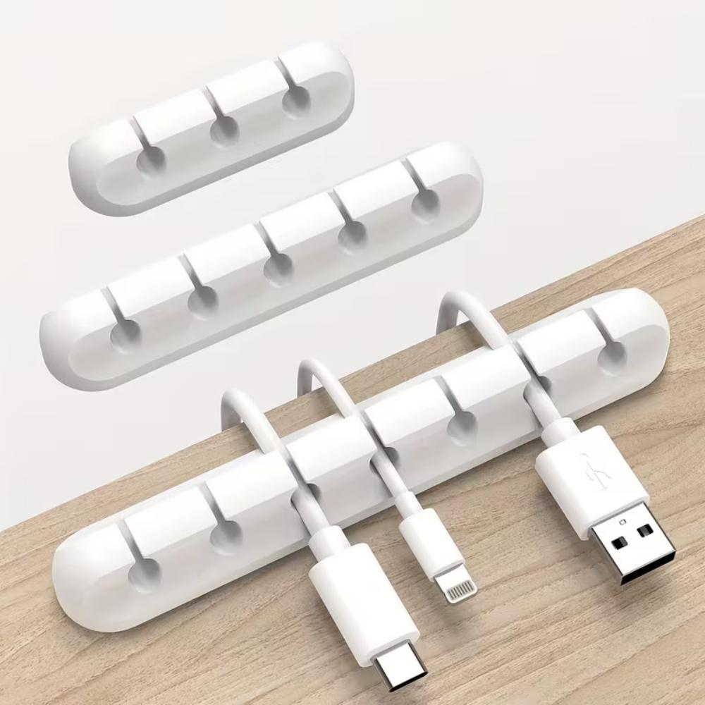 

3/5/7Hole Cable Cord Wire Organizer Silicone USB Cable Winder Management Clips Self Adhesive for Mouse Keyboard Headset 8.3cm