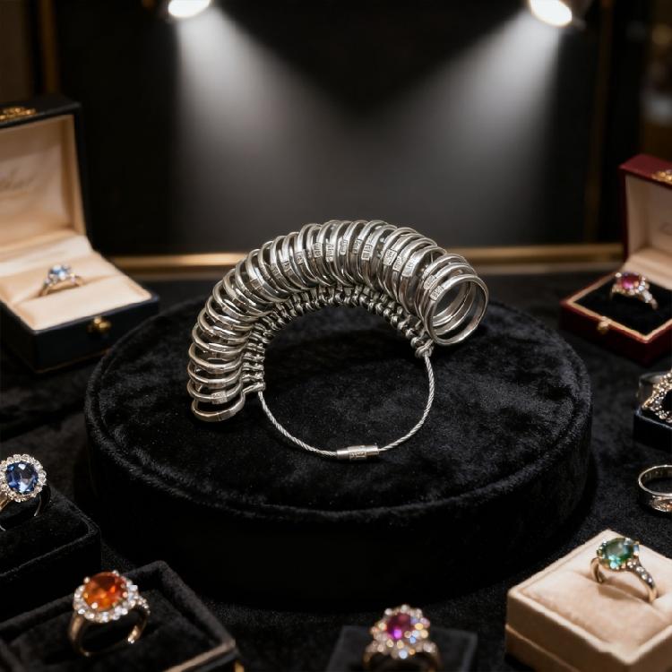 User Friendly Ring Sizer Instrument Featuring Metal Build for Convenient and Precise Jewelry Fit Assessment