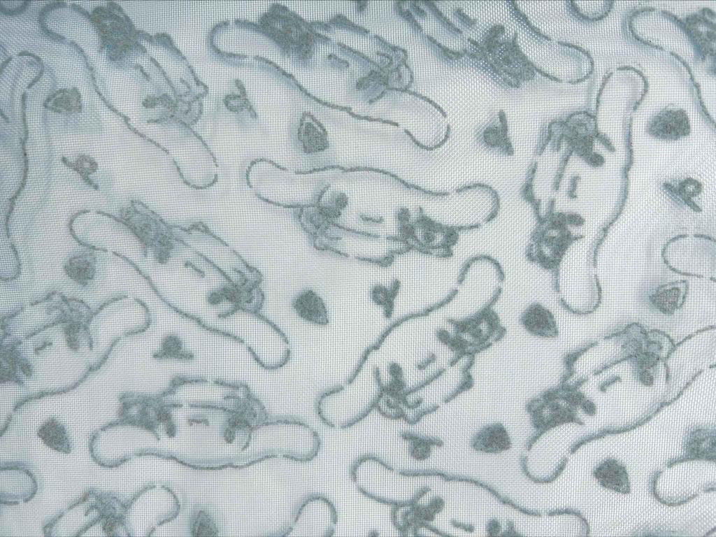 iPlanning Sanrio Characters Tulle Flocked Tote (L) Cinnamoroll W460mm x H380mm x D120mm K8681C