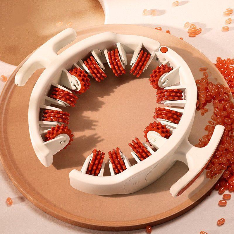 Multi-Function Ring Leg Massager Massage Roller Detachable Handles For Full Body Neck Shoulder Abdominal Muscle Slimming