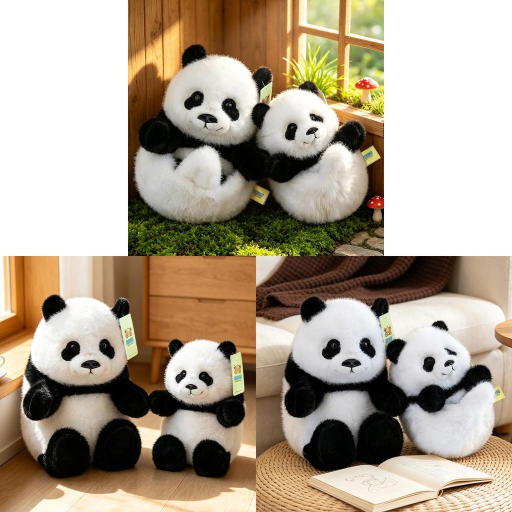 Panda Kuscheltier Wende-Weiches Stofftier Kindergeschenk Für Kinder