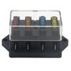 1set Copper Blade Fuse Board Box Black Fuse Block Car Assessories Parts Blade Fuse  For Car