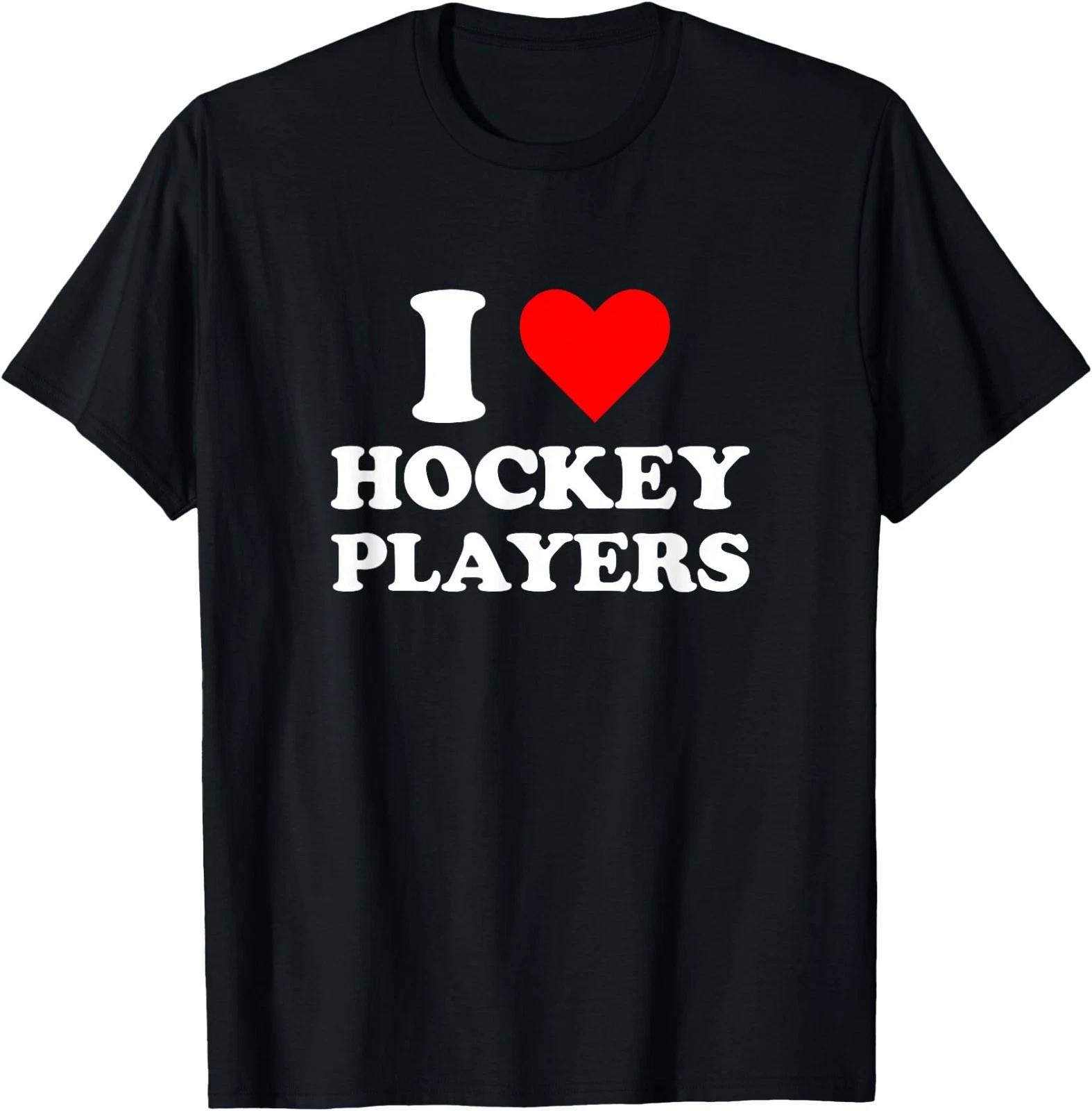 I Heart Hockey Players Funny Campus Romance 2026 T-Shirt 2XL