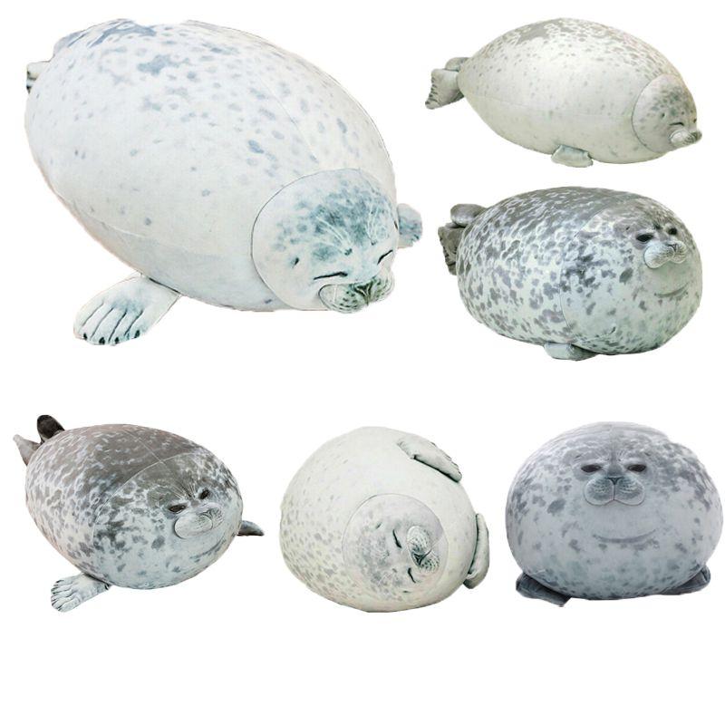Large Chubby Blob Seal Plush Toy Animal Pillow Pet Soft And Cute Ocean Stuffed Doll Gift