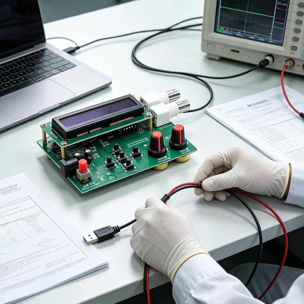 PCB Mounted For DDS Signal Generator for Pulse and For Frequency Applications 1Hz to 65534Hz Adjustable via Potentiometers
