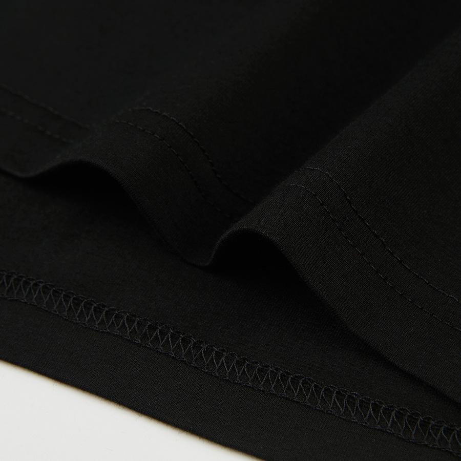 Zirunking Unisex Černobílá trička Dámská pevná bavlněná trička s krátkým rukávem elastická trička Dámské letní topy pro muže/ženy ZIYULIN