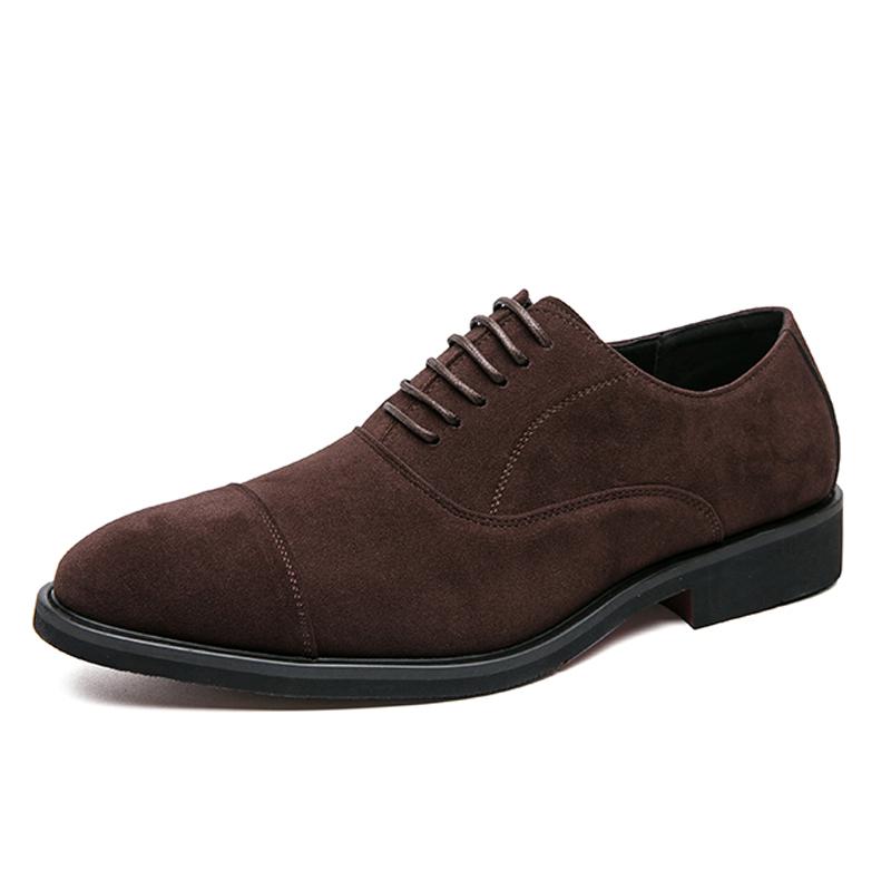 Plus Size Business Casual  Men Shoes Suede Leather Oxford Shoes For Men Flats Shoes