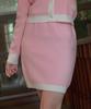 SELITIO Women'S Line Point Soft Knit Skirt Pink