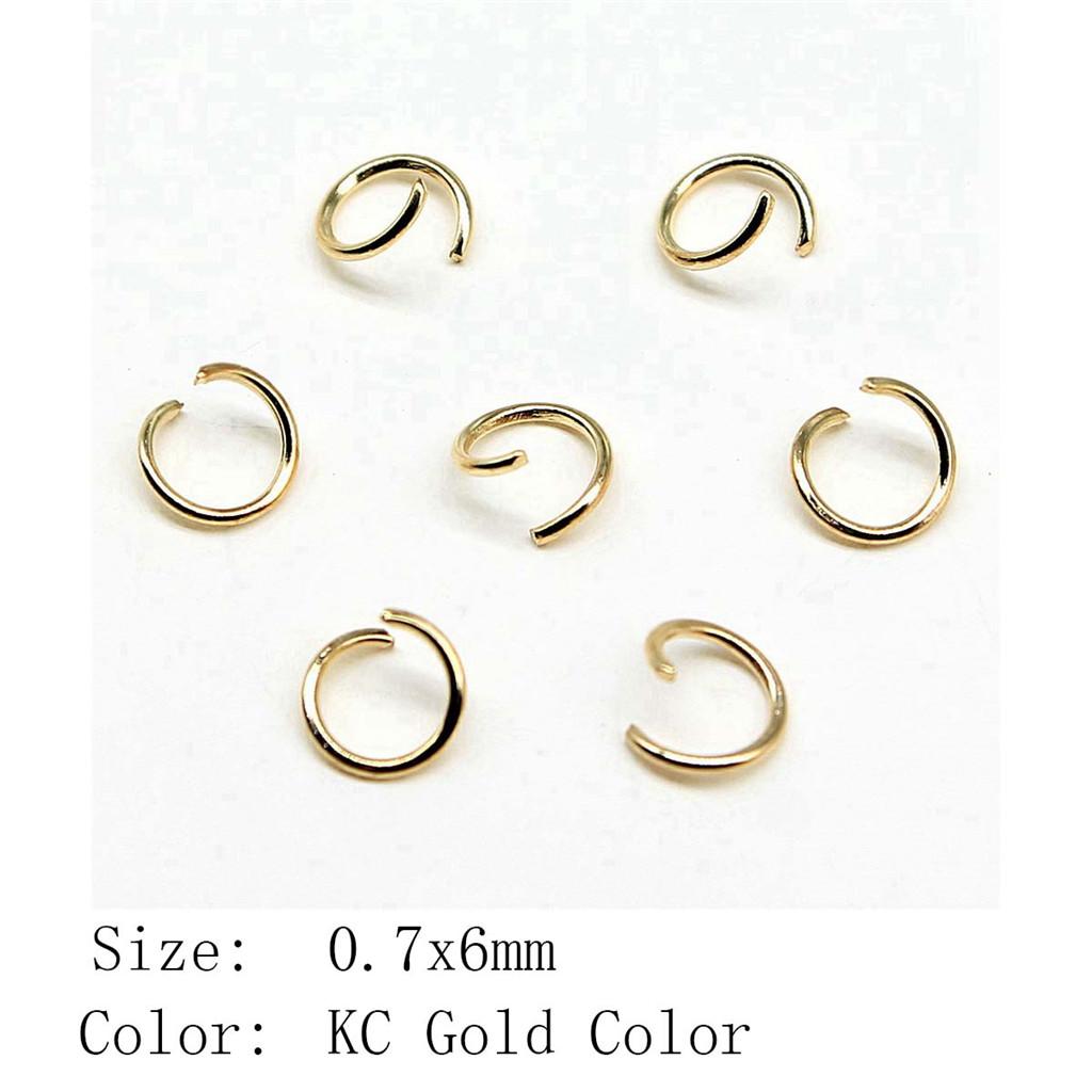 Wedding Anniversary Jewelry Materials Open Jump Rings 5 Colors 6 Sizes Accessories Parts Souvenir Accessories Parts