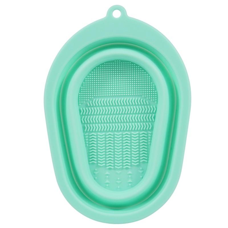 

Очиститель для кистей для макияжа Подушечка для очистки кистей Складная Многофункциональная Подушечка-очиститель Скраб-доска Инструмент