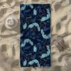 Fish School & Swirl Wave Pattern Beach Towel, Soft Quick-Drying, Perfect For Portable Outdoor Travel, Camping And Summer Beach