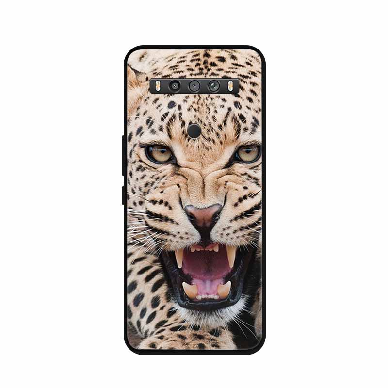 For TCL 10 5G UW Case Animals Silicone TPU Soft Cover Phone Coque For TCL 10 SE TCL10 5G UW Capa Shockproof Cartoon Wolf Funda