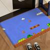 Anime Pixel Image Floor Mat Soft Flannel Rug Non-Slip Absorbent Mat For Bathroom Bedroom Home Decor