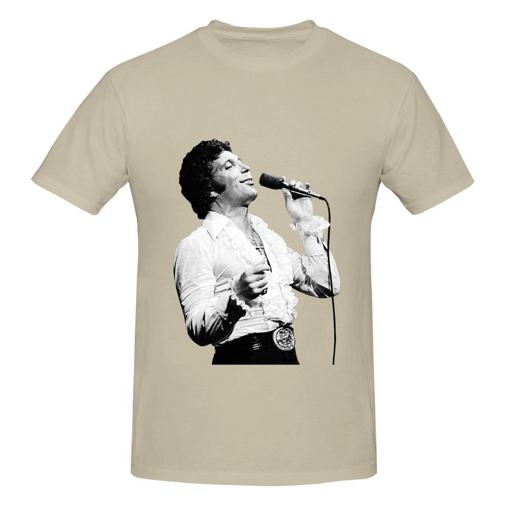 Tom Jones Live Rescue Me Era 1979 Vintage Anni '90 T-shirt Fluida Minimalista per il Pendolarismo T-shirt Monocolore