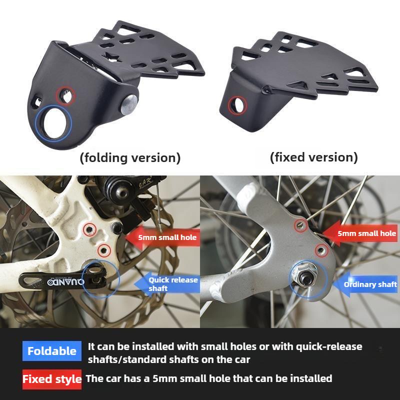 1 Coppia Pedale Bicicletta Pedale Sedile Posteriore Robusto Mountain Bike Universale Pieghevole Cavalletto Ruota Posteriore Pedana Pieghevole Antiscivolo