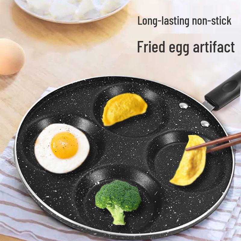 Non-Stick Maifan Stone Egg & Pancake Pan - Ideal for Children's Breakfast