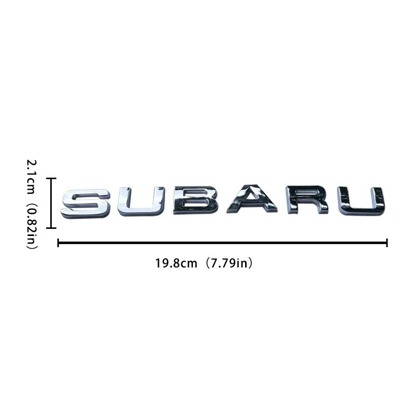 3D Metal Letters Car Emblem Badge Sticker Rear Trunk Decal for Subaru WRX BRZ XV STI Outback Legacy Forester Impreza Tribeca ge3