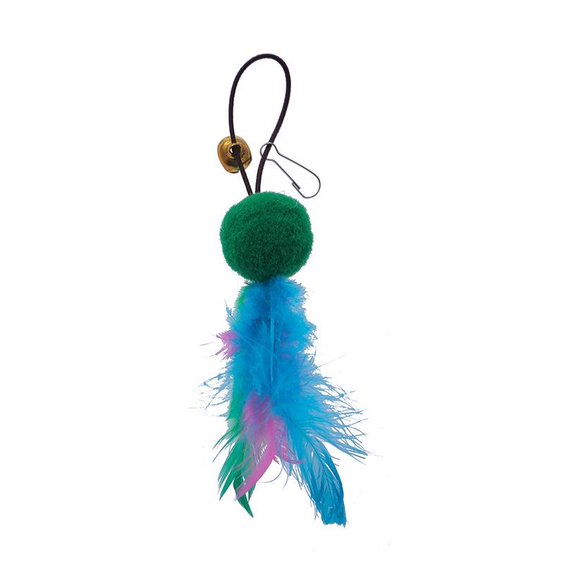 Cat Teaser Feather Toy: Long Rod, Bite-Resistant, Self-Entertainment for Kittens and Cats