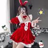Domi La Sexy Bunny Girl Christmas Lingerie Set: Tempting Plus Size Maid Outfit