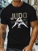 UnisexS Jigoro Kano 1882 JUDO Strength Courage Gothic Print Graphic T Shirt Cotton Tee Unisex Summer Novelty Oversize Streetwear