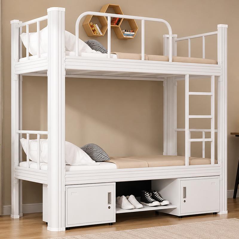 Double Layer Iron Bunk Bed for Student or Employee Dormitory