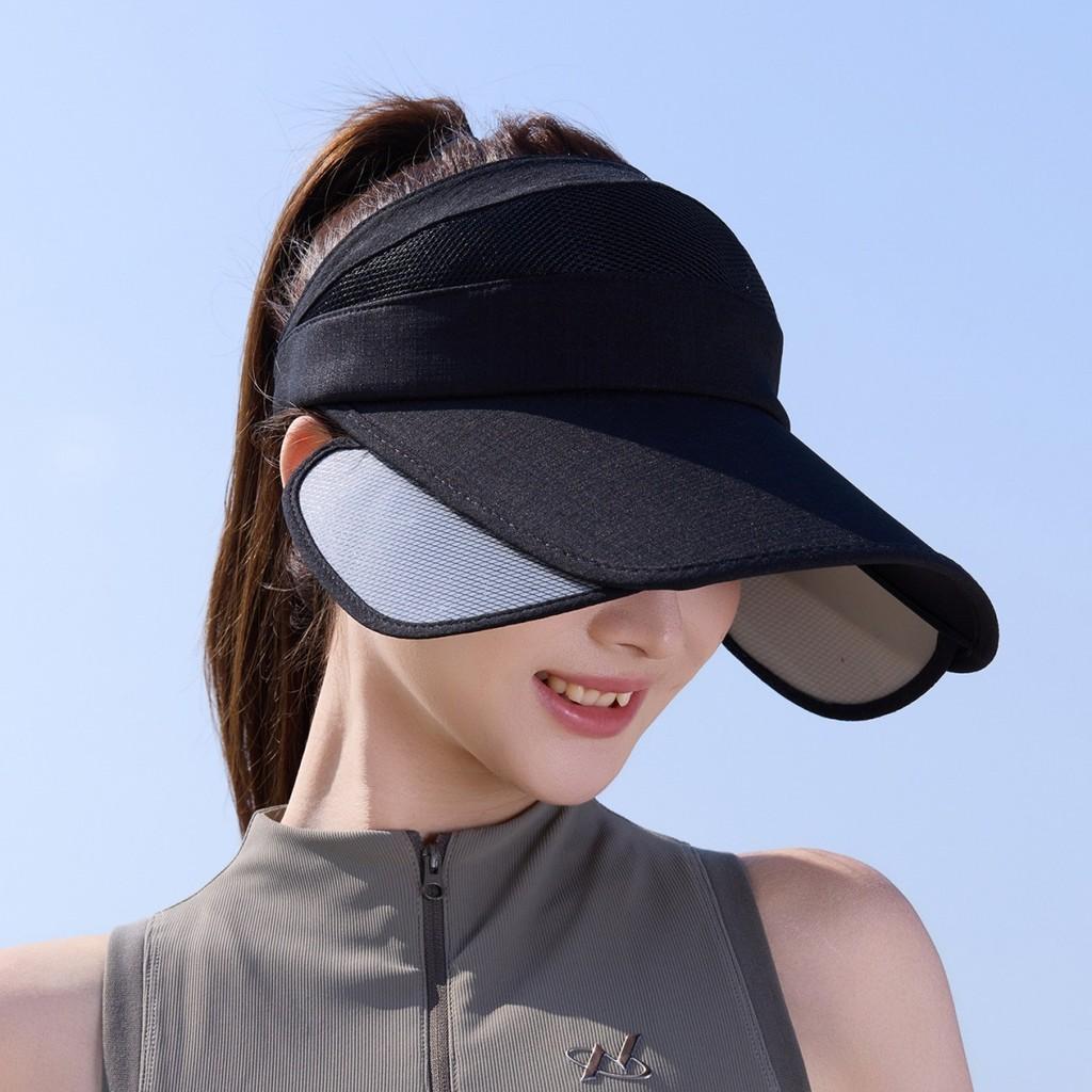 Summer Sun Protection Hat For Women With Large Brim Foldable Uv Shield Polyester Outdoor Sun Hat