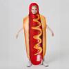 New Color Print Kids Adult Hot Dog Suit Onesie Food Stage Role-playing Costume