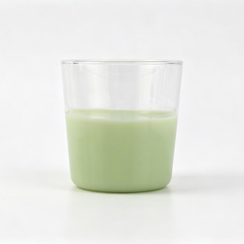 Vintage Color-Block High Borosilicate Glass Cup for Water, Tea, Coffee, & Milk