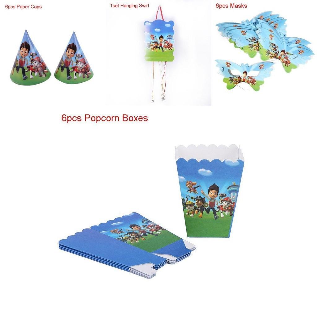 Festive Paw Patrol Kids Birthday Party Supplies With Colorful Decorations And Tableware Essentials