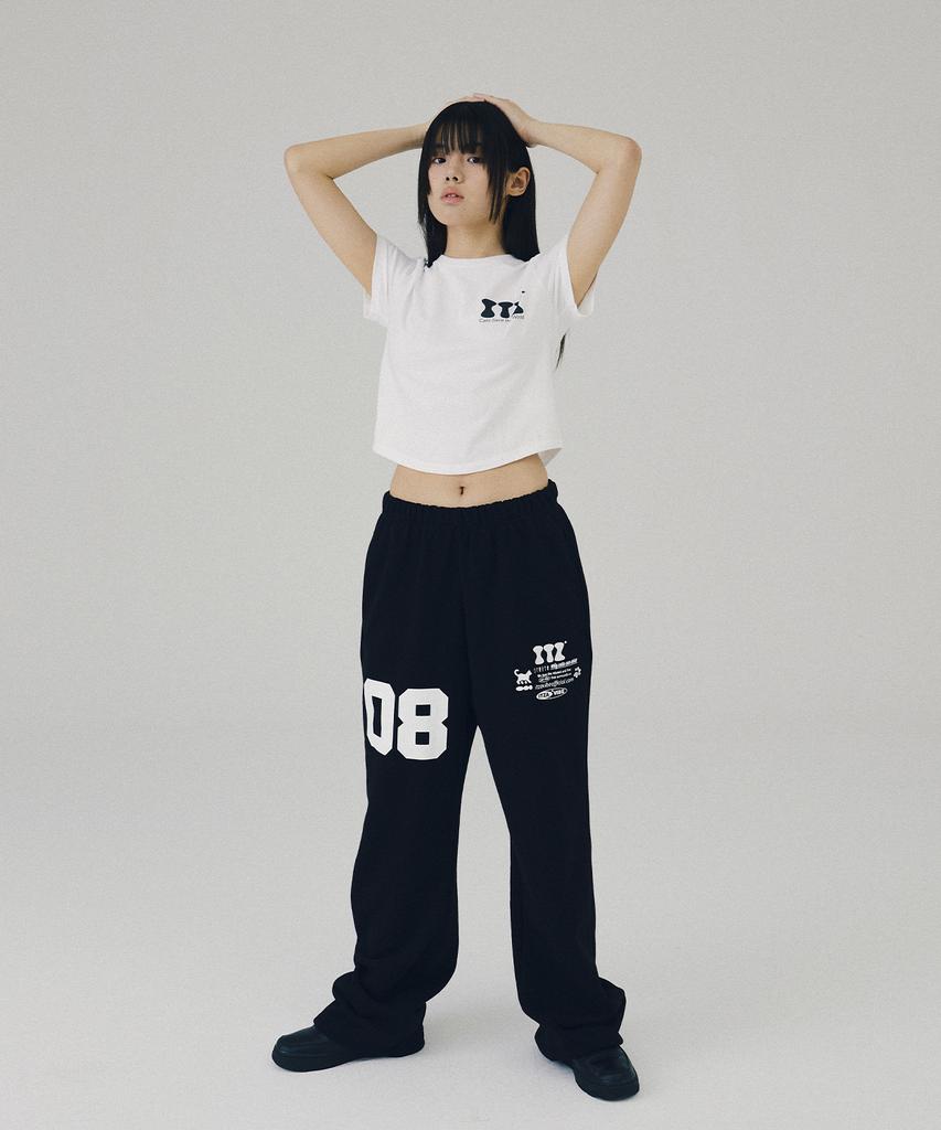 Isjabaibeu Itz Mini Logo Crop T Shirt - White