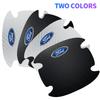 4PCS Car Door Handle Bowl Scratch Protector Carbon Fiber Stickers For Ford mk2 mk3 Ranger Mondeo mk4 S-MAX Kuga Mustang Fusion