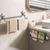 Danle Suction Cup Double Towel Rack - 2 Pack