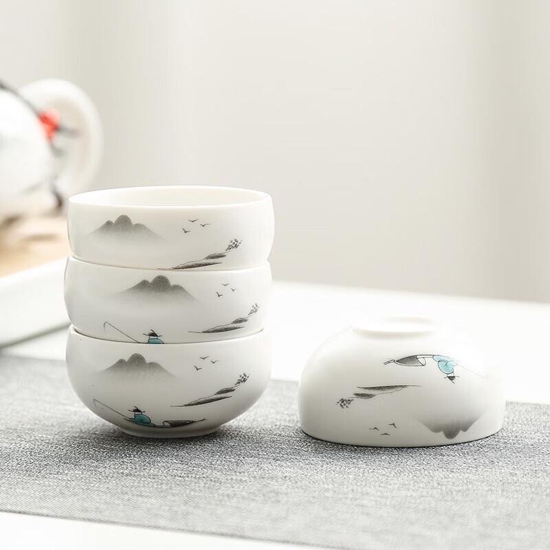 Portable Ceramic Kung Fu Travel Tea Set
