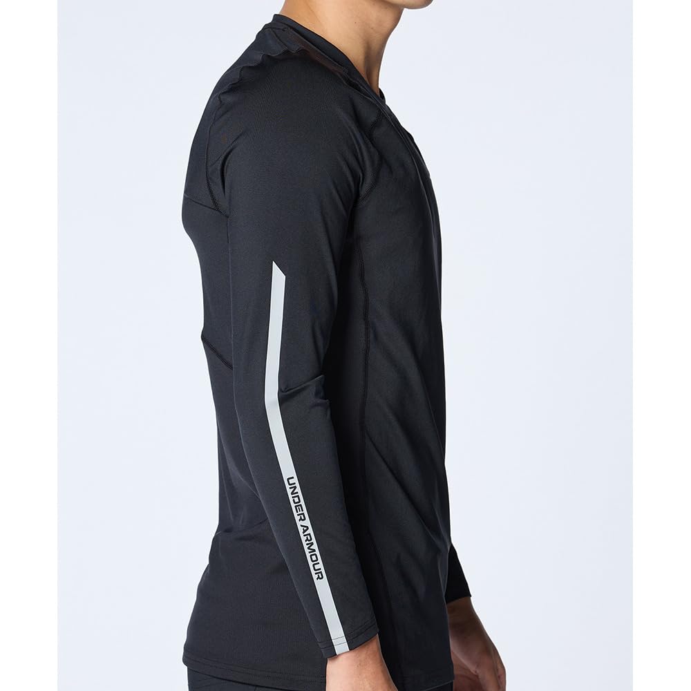 Under Armour UA HeatGear Priliehavé Nové Dlhý Rukáv Okrúhly Výstrih Tričko Golf Čierna Modrá Sivá M Pánske