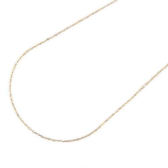 And My Jewelry K10 Chain Necklace Delicate Figaro Chain 40cm Regular Size 01105 [Your Box] (10k Gold) - / [Gift Wrapped]