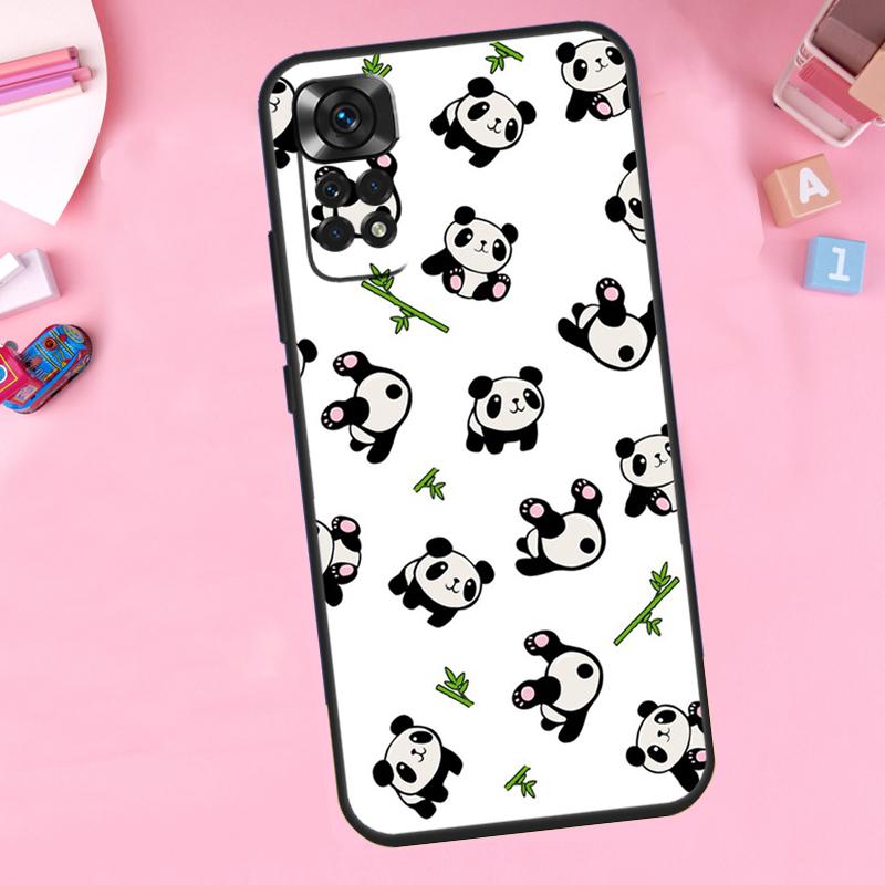 Cartoon Panda For Xiaomi Redmi Note 14 10 11 12 13 15 Pro Plus Phone Case For Redmi 15C 14C 10C 12C 13C 15
