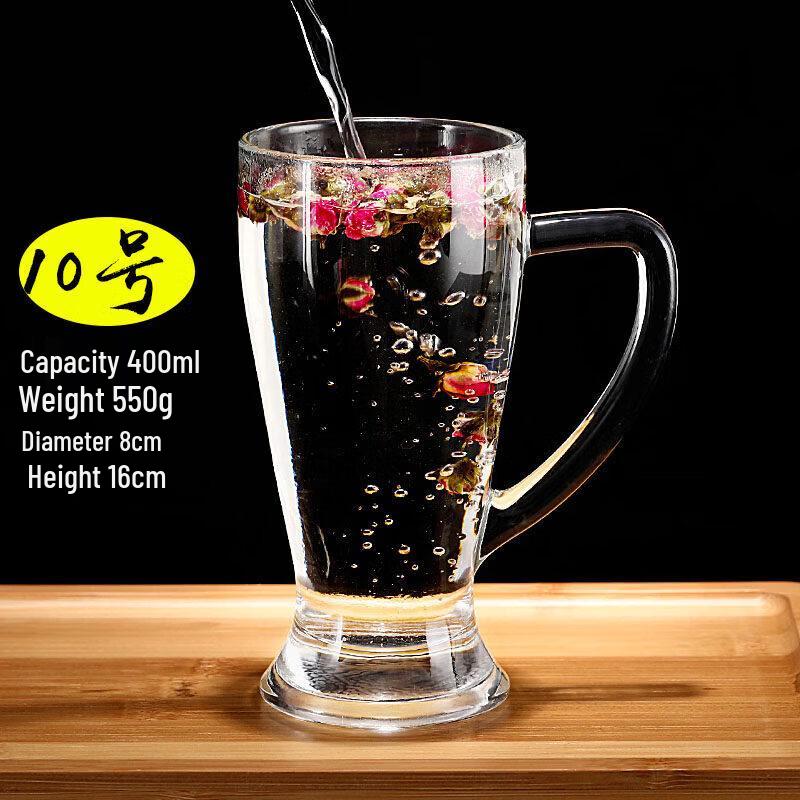 Sichun Household Transparent Glass Mug with Handle