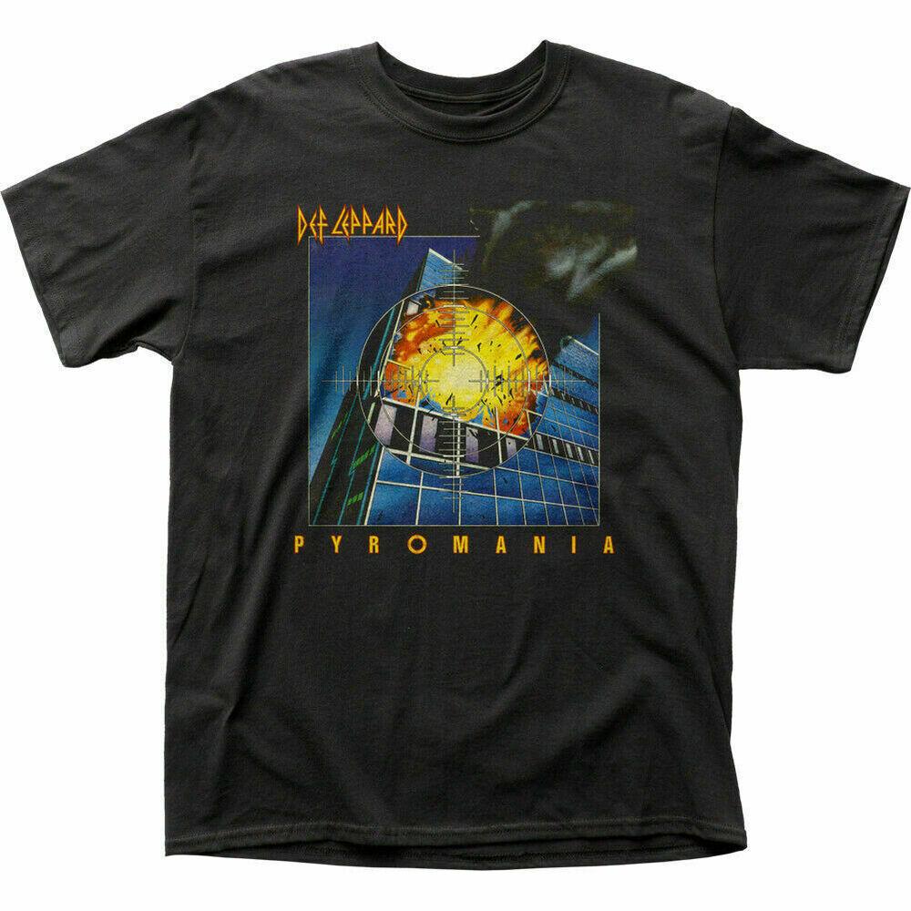 

Футболка Def Leppard Pyromania Rock N Roll Music Band, черная футболка унисекс S