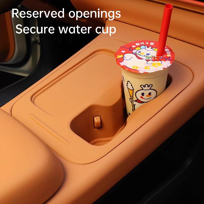 For Leapmotor C10 2026 Car Wireless Charger Silicone Mat Center Console Cup Protective Scratch-resistant Interior Accessories