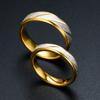 Unique Wave Pattern Couple Rings For Men Women High Quality Stainless Steel Ring Engagement Wedding Rings Jewelry Drop Shipping