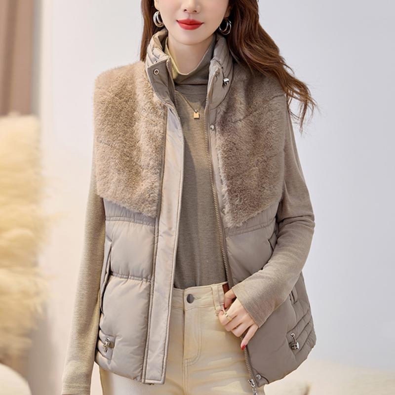 Fashion Winter Women's Vest Thick Warm Casual Sleeveless Jackets Woman Short Coat