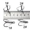 6pcs/box High Carbon Steel Wacky Hook Treble Design Carp Fishing Hook Bass Fly Hook  Carp Fishing
