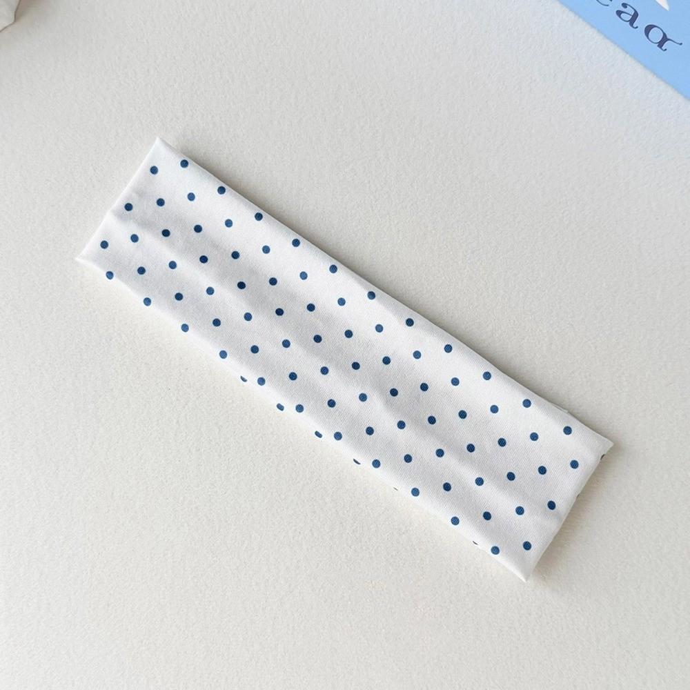 Sweat-absorbent Makeup Headband Polka Dot Sports Headband Retro Hairband Hair Accessories