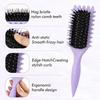 Salon Styling Curly Hair Styling Brush Curl Hair Brush for Combing and Shaping Men's and Women's Curls Reduce Pulling Tools