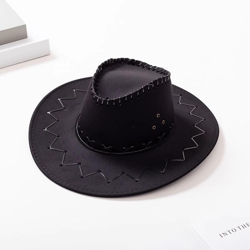 Damen Western Cowboy Retro Breitkrempiger Sonnenhut - Europäischer & Amerikanischer Stil Strandhut