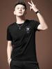 European Station 2025 Summer New Trendy High-End Rabbit Short-Sleeve T-Shirt for Men, Half-Sleeve Heat-Printed Thin Base Shirt