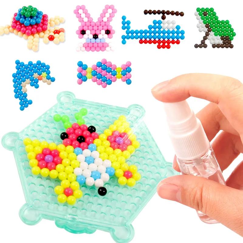 5mm Magic Water Beads 3D DIY for Children Puzzle Kids learning and Educational Toys Boys Girls Gifts Montessori Aquamosaic Set