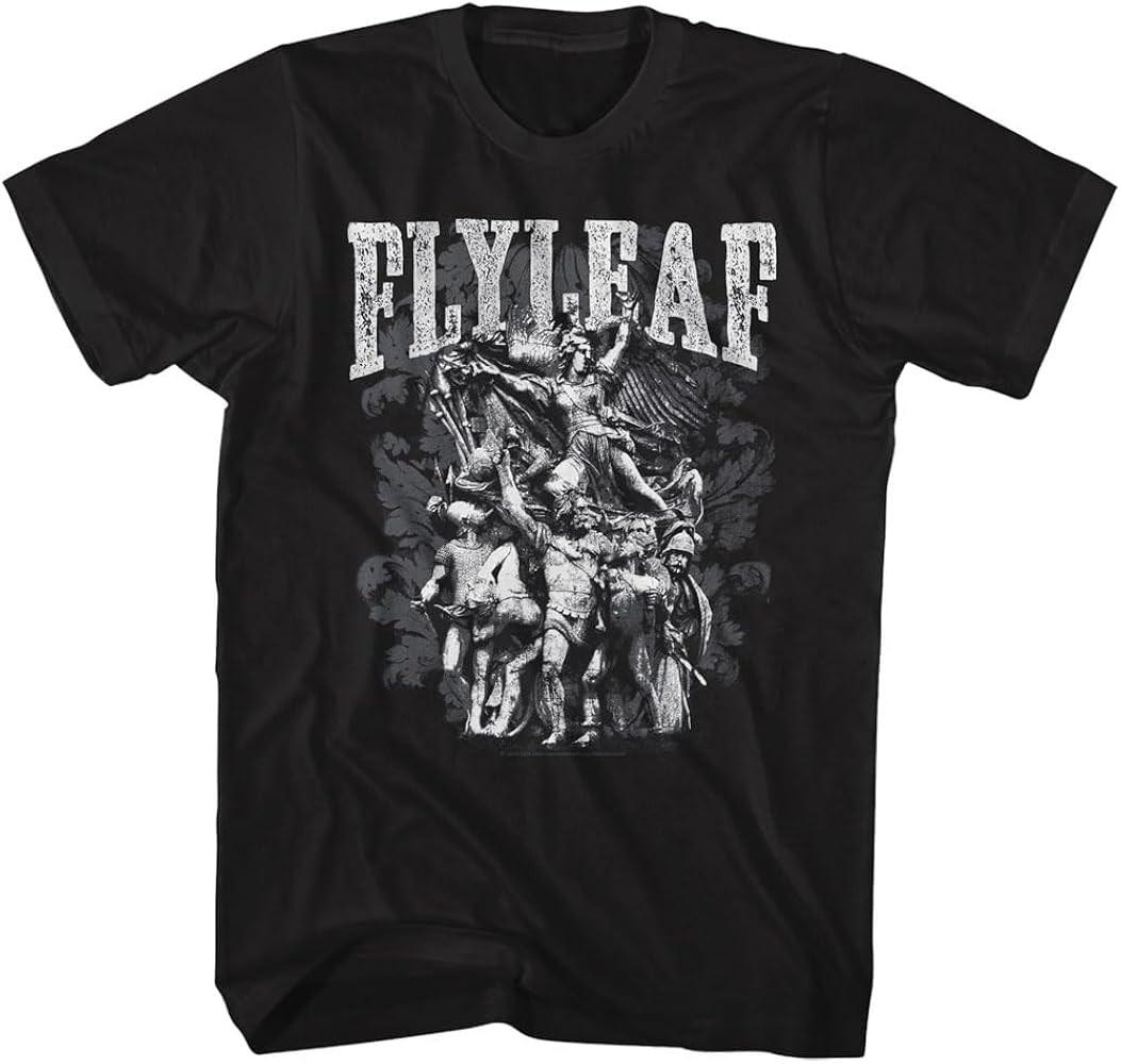 Vtg Flyleaf Rock Band Heavy Cotton Black T Shirt For Men All Size UR151 XXXL
